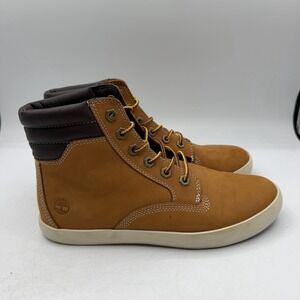 Timberland Dausette Sneaker Boots Womens Sz 7.5 Wheat Nubuck Leather Shoes A1KLZ
